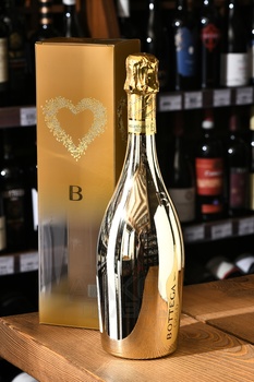 Bottega Gold Prosecco Brut - вино игристое Боттега Голд Просекко Брют серия Вино Поэтов 0.75 л в п/у прозрачная