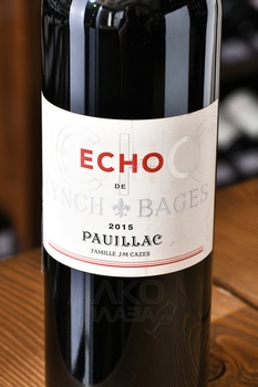 Echo de Lynch Bages Pauillac AOC - вино Эхо де Линч Баж 0.75 л красное сухое