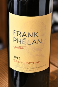 Frank Phelan Saint-Estephe - вино Франк Фелан Сент-Эстеф Бордо 0.75 л красное сухое