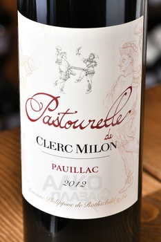 Pastourelle de Clerc Milon Pauillac - вино Пастурель Де Клерк Милон Пойяк 2012 год 0.75 л красное сухое
