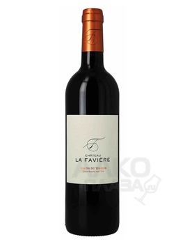 Chateau La Faviere Bordeaux Superieur AOC - вино Шато Ла Фавьер Бордо Сюпериор 0.75 л красное сухое