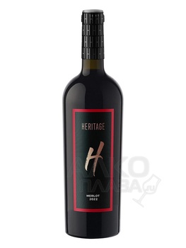 Вино Эритаж Мерло красное сухое 0.75 л