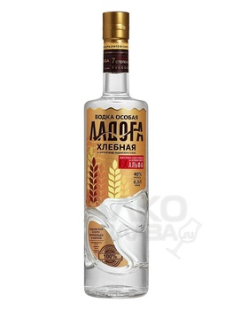 Водка Ладога Хлебная спирт Альфа 0.5 л
