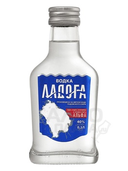 Водка Ладога спирт Альфа ГЛ 0.1 л