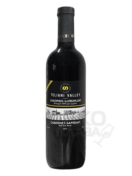 Вино Каберне-Саперави Телиани Вели сухое красное 0.75 л