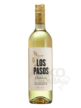 Los Pasos Chardonnay - вино Лос Пасос Шардоне белое сухое 0.75 л