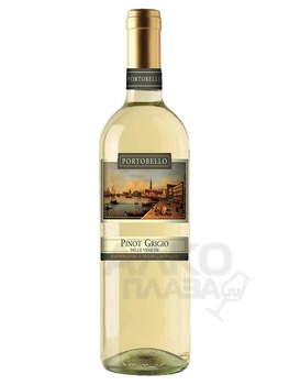 Portobello Pinot Grigio Delle Venezie DOC - вино Портобелло Пино Гриджио делле Венецие 0.75 л белое сухое