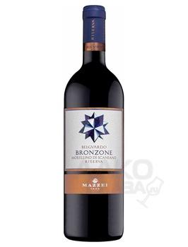 Mazzei Belgvardo Bronzone Morellino di Scansano Riserva DOCG - вино Маззеи Белгвардо Бронзоне Морелино ди Скансано Ризерва 0.75 л красное сухое