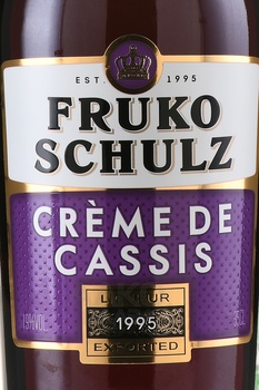 Fruko Schulz Creme de Cassis - ликёр десертный Фруко Шульц Крем де Кассис 0.35 л