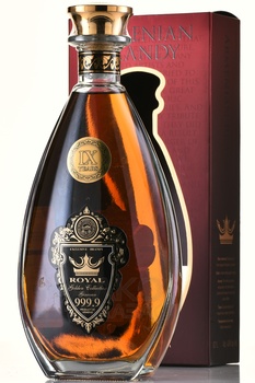 Бренди Гиневан Золотая Коллекция 999.9 9 лет 0.7 л в п/у