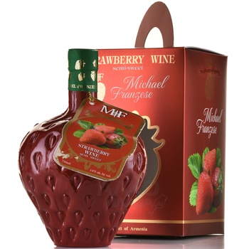 Вино плодовое Майкл Францезе Клубника 0.75 л полусладкое в п/у