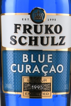 Fruko Schulz Blue Curacao - ликёр десертный Фруко Шульц Блю Кюрасао 0.35 л