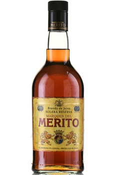 Marques del Merito Solera Reserva - хересный бренди Маркес дель Мерито Солера Резерва 0.7 л