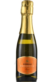 Covalli Prosecco DOC - вино игристое Ковалли Просекко ДОК 0.2 л белое брют