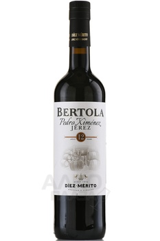 Diez-Merito Bertola Pedro Ximenez - херес Мерито Бертола Педро Хименес 12 лет 0.75 л