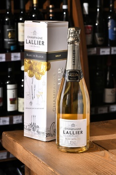 Lallier Blanc de Blancs Grand Cru - шампанское Лалье Блан де Блан Гран Крю 0.75 л белое брют в п/у