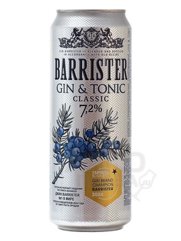 Barrister Gin&Tonic - джин-тоник Барристер 0.45 л