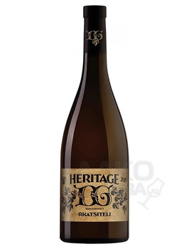Вино Херитедж ДГ Ркацители Скин контакт белое сухое 0.75 л