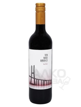 Ten Mile Bridge - вино Тен Майл Бридж сухое красное 0.75 л