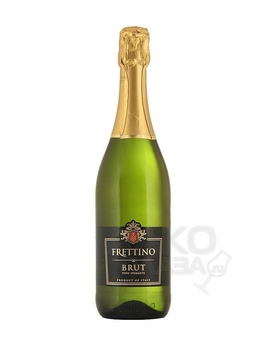Frettino Brut - игристое вино Брют Фреттино белое брют 0.75 л