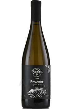 Вино Рислинг ГКФХ Гусев Дмитрий Эдуардович 0.75 л белое сухое