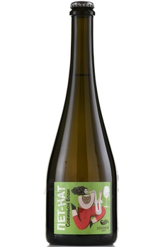 Вино игристое Пет Нат Совиньон Блан 0.75 л белое экстра брют