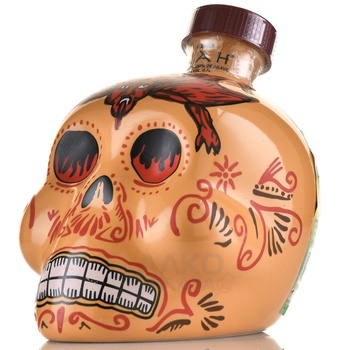 Tequila Kah Reposado (skull) 100% blue agave - текила Ках Репосадо 0.7 л (череп) 100% голубой агавы