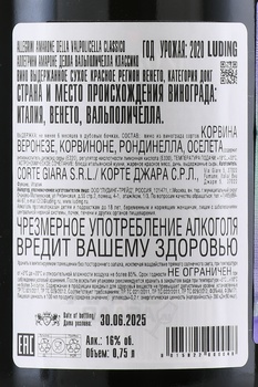Allegrini Amarone della Valpolicella Classico DOCG - вино Аллегрини Амароне делла Вальполичелла Классико красное сухое 0.75 л