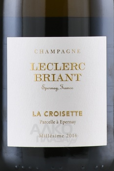Leclerc Briant La Croisette Millesime - шампанское Леклер Бриант Ля Круазетт Миллезим 2016 год 0.75 л белое экстра брют в д/у
