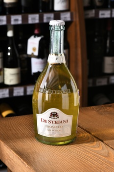 De Stefani Prosecco DOC Col Fondo - вино игристое Де Стефани Просекко Кол Фондо ДОК 0.75 л белое сухое