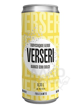 Verseri - игристое вино Версери белое жемчужное полусладкое 0.33 л