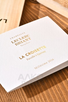 Leclerc Briant La Croisette Millesime - шампанское Леклер Бриант Ля Круазетт Миллезим 2016 год 0.75 л белое экстра брют в д/у