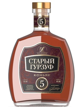 Коньяк Старый Гурфуз Пятилетний Пять звезд 0.1 л
