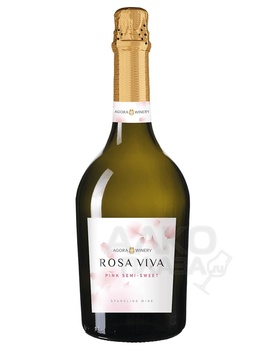 Вино Агора Вайнери Роза Вива 0.75 л розовое полусладкое