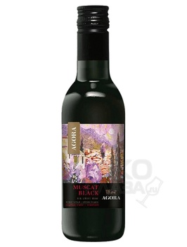 Вино Агора Мускат Черный 0.187 л сладкое