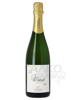 La Faviere Muse Cremant de Bordeaux Brut - игристое вино Креман де Бордо Мюз Ла Фавьер Брют 0.75 л
