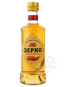 Настойка горькая Зерно Мёд и Перец 0.5 л