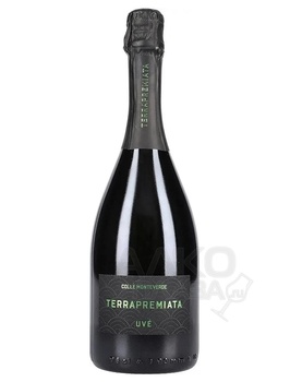 TerraPremiata Uve Colle Monteverde - игристое вино Колле Монтеверде Уве Террапремиата экстра брют белое 0.75 л