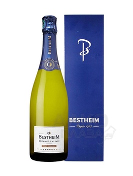 Bestheim Cremant d’Alsace Brut Premium - игристое вино Креман д’Эльзас Бестхайм Брют Премиум 0.75 л белое