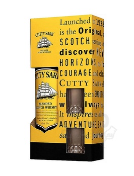 Cutty Sark - виски Катти Сарк в п/у с двумя бокалами 0.7 л