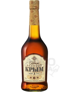 Коньяк Золотой Крым 3 года 0.5 л