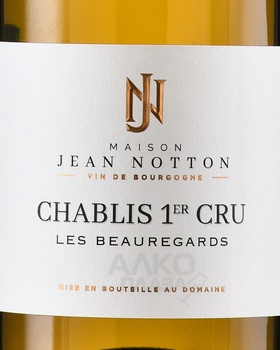 Maison Jean Notton Chablis 1er Cru Les Beauregards - вино Мезон Жан Ноттон Премье Крю Шабли Ле Боргар 0.75 л белое сухое