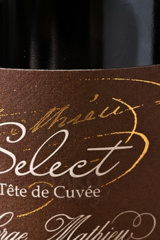 Serge Mathieu Tete de Cuvee Brut Select - шампанское Серж Матьё Брют Селект АОС 0.75 л