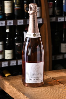 Champagne Alain Bailly Rose de Serzy - шампанское Шампань Ален Байи Роз де Серзи 0.75 л розовое брют
