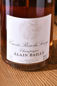 Champagne Alain Bailly Rose de Serzy - шампанское Шампань Ален Байи Роз де Серзи 0.75 л розовое брют