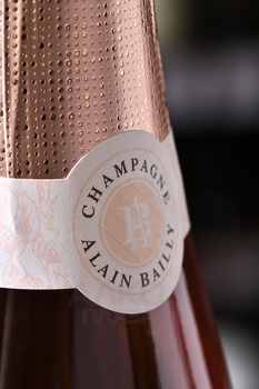Champagne Alain Bailly Rose de Serzy - шампанское Шампань Ален Байи Роз де Серзи 0.75 л розовое брют