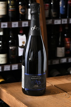 Champagne Augustin Coeur Saphyr - шампанское Шампань Августин Кёр Сафир 0.75 л белое брют