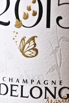 Champagne Delong Marlene Il Etait Une Fois - шампанское Шампань Делонг Марлен Иль Этэ Юн Фуа 0.75 л белое брют