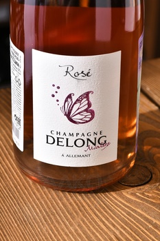 Champagne Delong Marlene Cuvee Rose - шампанское Шампань Делонг Марлен Кюве Розе 0.75 л розовое брют