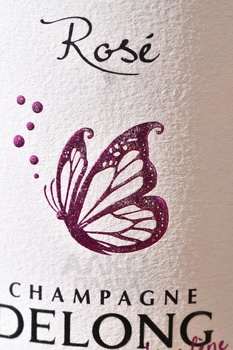 Champagne Delong Marlene Cuvee Rose - шампанское Шампань Делонг Марлен Кюве Розе 0.75 л розовое брют